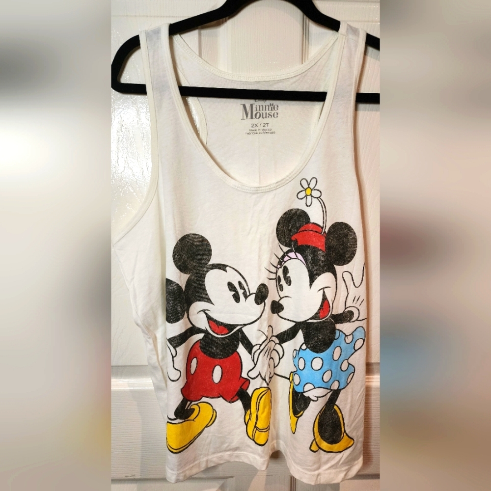 Forever 21 Plus Mickey & Minnie Tank Top Size 2x